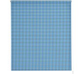 Estoralis | estores personalizados de cocina | 140 x 180 cm (ancho por alto) tamaño de tela 137 x 175 cm | modelo vichy-2 color azul