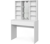 Vicco tocador alexa, blanco, 93 cm con iluminación led