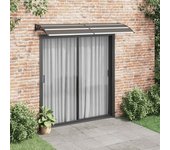 Maison exclusive - marquesina de puerta pc negro 240x75 cm