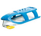 Trineo alto con deslizadores de acero, y cuerda, modelo bullet azul