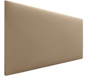 Dhome cabecero de polipiel liso cabeceros cabezal tapizado cama (polipiel marrón claro, 110cm (camas 80/90/105))
