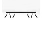 Barra dritta flush 6 luce nera g9 barra recta flush 6 light black g9