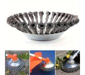 Cepillo de alambre para cortacésped de 150 mm - cepillo de alambre para cortacésped - herramienta de jardín para eliminar malezas- 1 pieza