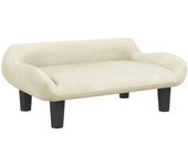 Sofá para niños | sofá de salón | sofá de descanso de terciopelo crema 70x40x24 cm cfw850192
