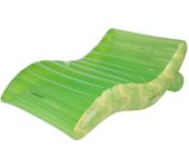 Flamingueo tumbona hinchable piscina flotador gigante pvc verde