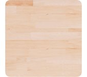 Tablero de mesa cuadrada madera roble sin tratar 50x50x1,5 cm
