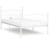 Maison exclusive - cama con somier sin colchón metal blanco 90x200 cm