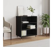 Aparador | aparador de comedor | armario de cocina madera de ingeniería negro 57x35x70 cm cfw18860