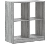 Estantería de madera de ingeniería gris sonoma 68,5x32x75 cm