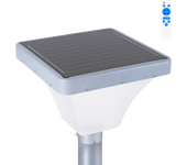 Farola led solar rectangular para jardines 45w con detector proximidad