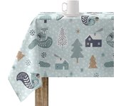 Mantel resinado antimanchas merry christmas 57 - 140x140 cm