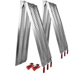 Rampas 226cm carga moto vehiculo 680kg aluminio plegables quads remolque