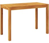 Mesa de comedor de jardín madera maciza de acacia 110x55x75 cm