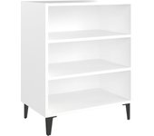 Aparador | aparador de comedor | armario de cocina de madera contrachapada blanco 57x35x70 cm cfw20592