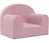 Sofá para niños | sofá de salón | sofá de descanso felpa suave rosa cfw78098