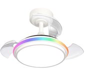 Ventilador de techo led antila mini xs rgb blanco 40w 3500lm cct intensidad regulable con mando a distancia