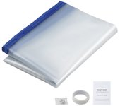 Vevor 8.5 x 5 pés dustproof barreira porta kit zíper magnético de fecho automático pe construção dustproof porta tampa reutilizável dustproof wall