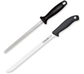 3 claveles evo - set cuchillo jamonero flexible de 25 cm con chaira de 20 cm