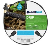 Set manguera porosa riego por goteo 12,5mm x 30m cellfast