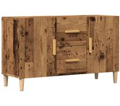 Aparador | aparador de comedor | armario de cocina de madera de ingeniería envejecida 100x36x60 cm cfw69339