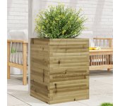 Maison exclusive - jardinera madera de pino impregnada 50x50x68,5 cm