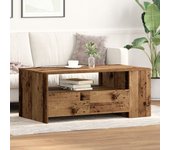 Mesa de café de madera vieja 102x55x43,5 cm de madera de ingeniería