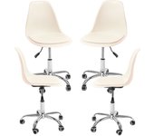 Pack 4 sillas dami office - beige