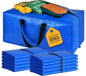 Bolsas de mudanza, bolsas de almacenamiento grandes alternativas a las cajas de mudanza, suministros de mudanza para embalaje, 10 paquetes
