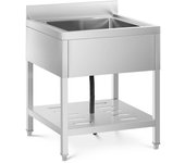 Fregadero profesional 1 seno 50 x 50 x 25,5 cm acero inoxidable 14_0000164