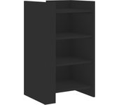 Aparador | aparador de comedor | armario de cocina de madera de ingeniería negro 45x35x75 cm cfw75433