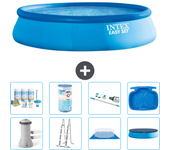 Paquete de piscina - intex - alrededor - 457x457x107 cm + accesorios a1263