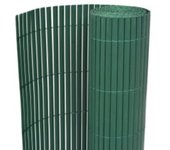 Valla de jardín de doble cara verde 90x400 cm cfw50879