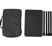 Taburete plegable portátil de aluminio ligero con cojín de tela oxford para asiento, capacidad de carga de 330,7 libras, silla para acampar y hace