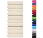 Toallas de baño 10 uds crema 100x150 cm 360 g/m² 100% algodón cfw456234