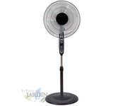 Ventilador de pie oscilante sf0148 50w - aspas 40 cm, altura regulable, 3 niveles de ventilación, negro