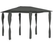 Maison exclusive - cenador con cubiertas de postes antracita 3x4x2,6 m 160 g/m²