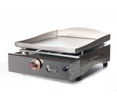 Plancha de asar a gas lagoa 1 fuego - placa y caja de acero inoxidable - lg2_1f