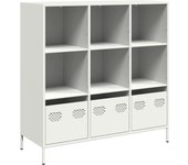 Aparador | aparador de comedor | armario de cocina de acero blanco 101 | 5x39x103 | 5 cm cfw61504