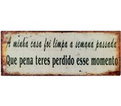 Origen home decor placa pared frases placas metal | placa de metal beige rectangular - 13x36x1cm