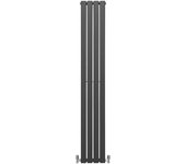Radiadores de panel plano diseñador 1800x280mm gris antracita calefacción central calefactor horizontal montaje pared