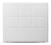 Moscu. cabecero de cama. polipiel. alto: 130 cm (para 135 o 150) blanco 150x130 cm