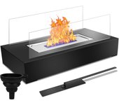 Chimenea de bioetanol, chimenea de mesa interior, fuego de mesa para uso interior y exterior, chimenea de bioetanol portátil