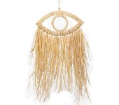 Origen home decor adorno de pared ojo cuadros | adorno pared jardín marrón - 70x38x1cm