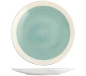 H&h plato de loza soleil blanco celeste redondo 33 tab