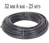 Tuberia polietileno 32mm | tuberia agricola 32mm 6 bar 25 metros | tuberia riego 32mm | manguera de riego 32 mm