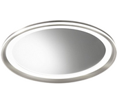 Espejo led mirò ø60 cm 58w gris titanio – lámpara de techo y aplique – luz cálida 3000k – diseño moderno para baño, dormitorio y entrada