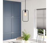 Lámpara de techo geonni-mr-645 negro metal 15x6x123 cm