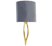 Lámpara de pared dkd home decor dorado metal poliéster 220 v 50 w (30 x 16 x 60 cm)