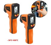 Termómetro infrarrojo de mano, 2 piezas, instrumento de medición de cocina, medición de temperatura de alimentos, -50 ~ 600 ℃, sin batería
