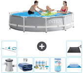 Paquete de piscina - intex - alrededor - 305x305x76 cm + accesorios a2029